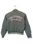 Vorschaubild 3 von Bomberjacke Kinder Grün Gr. 140 Polyester Uni Streetwear Freizeit