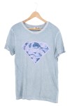 Vorschaubild 1 von Herren Fanshirt T-Shirt Blau Vintage Look Gr. M/L