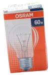 OSRAM CLASSIC A CL 60 Glühbirne 60W E27 klar Standardlampe…