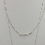 Vorschaubild 4 von Kette mit Anhänger Damen Silber Metall Uni Modern Freizeit Quaste
