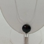 Vorschaubild 5 von Kette mit Anhänger Damen Silber Metall Uni Modern Freizeit Quaste