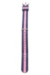 Vorschaubild 1 von Uhrenarmband Damen 2cm Blau Pink Gestreift Stoff