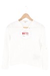 Vorschaubild 1 von Kinder Langarmshirt Weiß Gr. 152 mit Schriftzug Casual