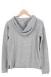 Vorschaubild 2 von Damen Kapuzenpullover Hoodie XS 32 Grau Pailletten Casual