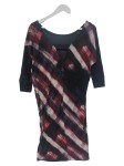 Vorschaubild 2 von Freizeitkleid Damen 36/S Mehrfarbig Blumenmuster Kariert Bohème Casual