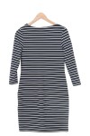 Vorschaubild 2 von Damen Freizeitkleid Gr. 36/S Blau Gestreift Maritim Viskose