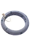 Vorschaubild 1 von Armband Damen Grau Stoff Abstrakt Minimalistisch