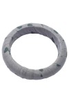 Vorschaubild 1 von Damen Armband Stoff Grau mit Herzen Motiv