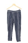 Vorschaubild 2 von SUBLEVEL Damen Stoffhose L W32 Gestreift Blau Casual Viskose