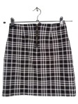 Vorschaubild 2 von Minirock Damen 34/XS Schwarz Kariert Casual Reißverschluss