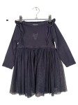 Vorschaubild 1 von Kinder Freizeitkleid Gr. 86 Blau Baumwolle Punkte Rüschen