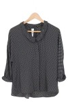 Vorschaubild 1 von Bluse Damen Schwarz Punkte 3/4-Arm Casual Gr. 32/XS