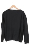 Vorschaubild 2 von Herren Pullover Gr. 44/S Schwarz V-Ausschnitt Casual Baumwolle