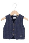 Vorschaubild 1 von Leichte Weste Gr. 68 Blau Melíert Casual Preppy Baumwolle