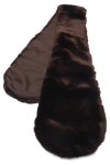 Vorschaubild 1 von Damen Schal Braun Elegant Klassisch Polyester Felloptik 122x11cm