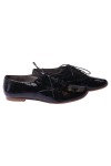 Vorschaubild 1 von Damen Schnürschuhe Gr. 36 Schwarz Lack Elegant Derby Business