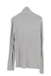 Vorschaubild 2 von Herren Pullover Rollkragen Grau Gr. 48/M Casual Modern
