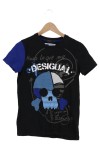 Vorschaubild 1 von Kinder T-Shirt Grafisch Totenkopf Schwarz Blau Gr. 110 Casual Modern