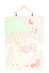 Vorschaubild 1 von Babydecke Baumwolle Mehrfarbig Pferd Schmetterling Blumen 113x85 cm