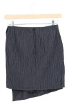 Vorschaubild 2 von GIANNI Damen Wickelrock Gr. 40/L Grau Wolle Elegant Business