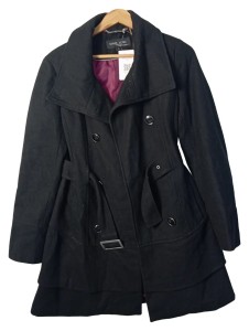 BLACK RIVET Wollmantel
