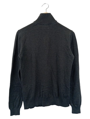 Herren Pullover S Dunkelgrau Reißverschluss Baumwolle - Bild 2
