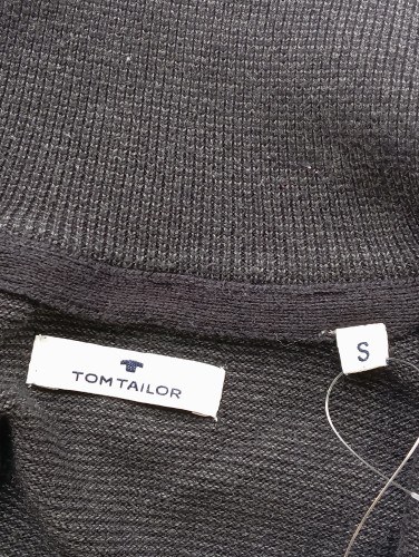 Herren Pullover S Dunkelgrau Reißverschluss Baumwolle - Bild 3