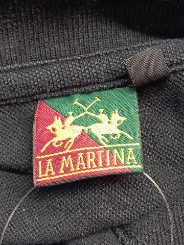 Poloshirt Herren XL Schwarz Stickerei Applikationen - Bild 3
