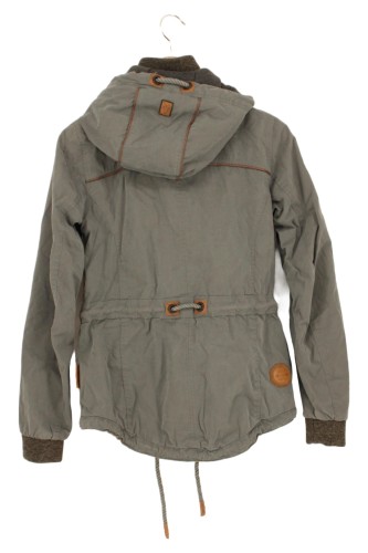 NAKETANO Damen Sweatjacke 36/S Grün Kapuze Outdoor Casual