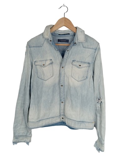 SCOTCH SODA Jeansjacke Damen 38/M Hellblau Casual Denim Jacke