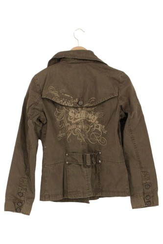 EDC BY ESPRIT Damen Leichte Jacke Grün 38/M Casual Übergangsjacke