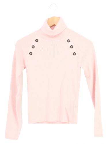 JOHN RICHMOND Pullover Damen Rollkragen Rosa 36/S Elegant
