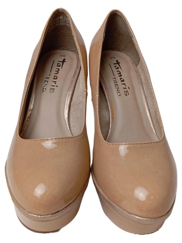 Damen Pumps Pumps Mit Nieten Beige Buffalo Plateau Pumps Buffalo