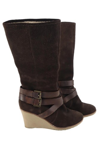 Damenstiefel Damen Keilabsatz Stiefel BELMONDO Damen Stiefel 37