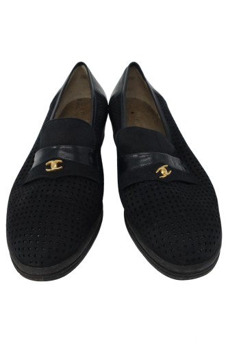 SALAMANDER Damen Slipper Schwarz Lederimitat Elegant Casual