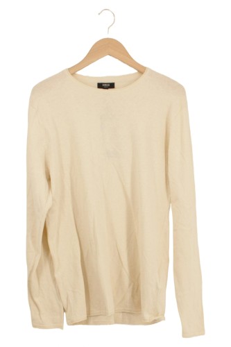 SMOG Damen Basic Pullover Beige M 38 Langarm 100% Baumwolle Freizeit - Main Image