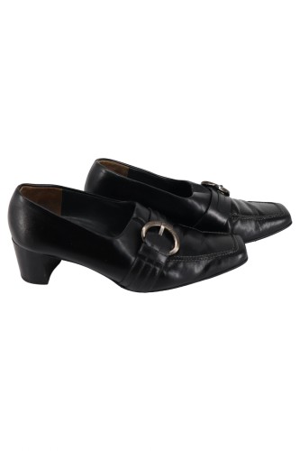 PAUL GREEN Damen Slipper Leder Schwarz 39 Elegant Business Schuhe - Main Image