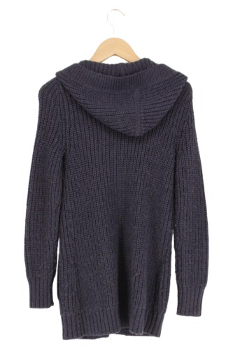 ESPRIT Damen Strickjacke Kapuze Blau 32/XS Casual Klassisch