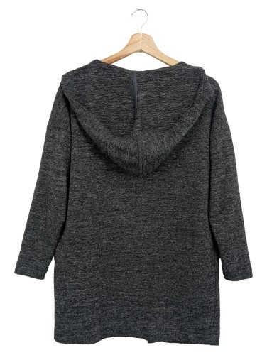 ONLY Strickjacke Damen 34/XS Grau Casual Cardigan mit Kapuze