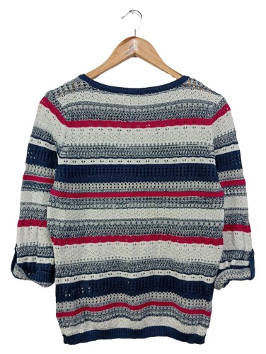 Gestreifter Pullover Pullover Mit Rissen Oversize Pullover