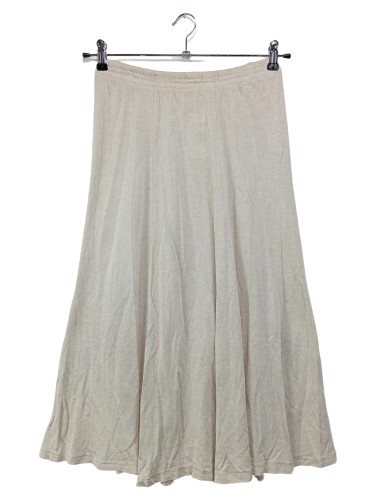 A-Linienrock Midirock Beige Gr. 38 M Baumwolle Vintage Gebraucht - Bild 1