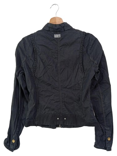 G-STAR RAW Leichte Jacke Damen Grau Baumwolle Reißverschluss XS