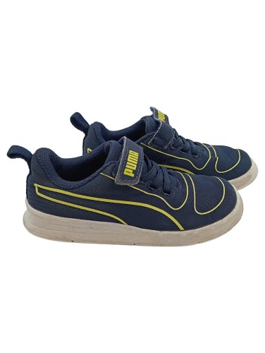 PUMA Kinder Sneaker low Blau 26 Klettverschluss Sportlich