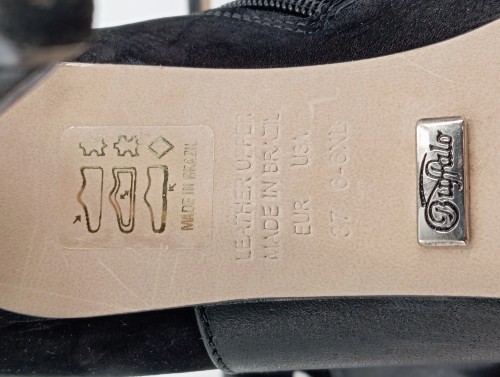 BUFFALO LONDON Stiefelette Damen 37 Schwarz Leder Elegant Stiletto