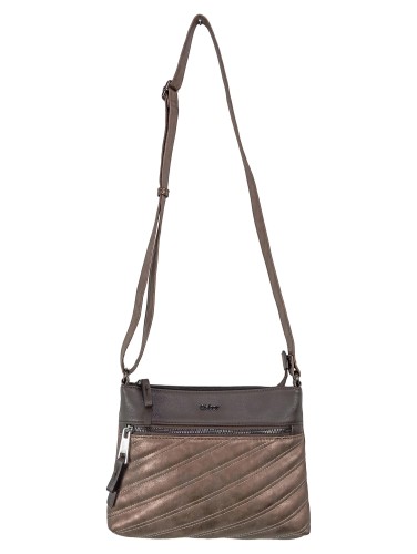 GABOR Umhängetasche Damen Braun Leder Elegant Klassisch Schultertasche