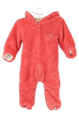 Fleeceanzug Rosa Gr. 74 Kinder Winter Overall Reißverschluss - Bild 1