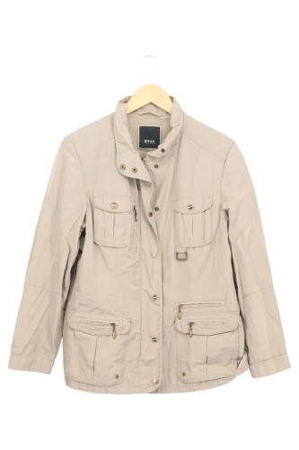 BRAX Damen Leichte Jacke 40/M Beige Casual Polyester Frühjahr