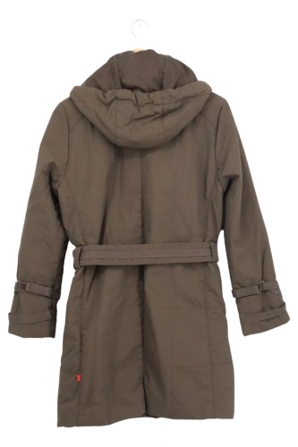 JACKPOT Damen Steppmantel Braun XS/32 mit Kapuze