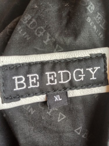 BE EDGY Damen Lederjacke Weiß 42/XL - Main Image