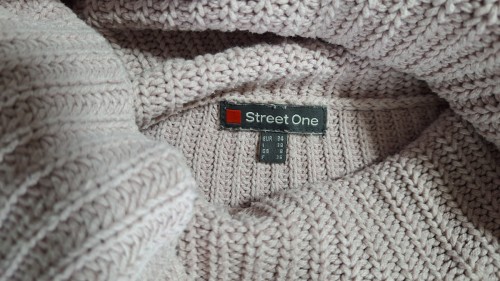 STREET ONE Damen Pullover Rosa 38/M Casual Strickmuster